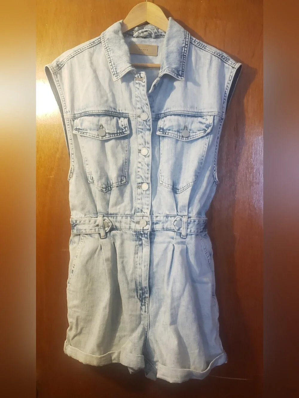 BLANKNYC Light Blue Denim Romper - Picture 3 of 7